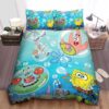 Spongebob Squarepants Mr Krab Patrick Star And Sandy Bed Sheets Spread Duvet Cover Bedding Set