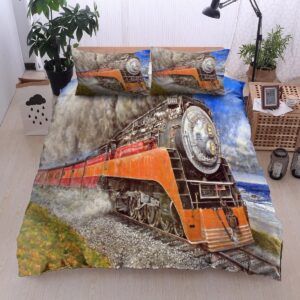 Train Bed Sheets Spread Duvet Cover Bedding Set 1