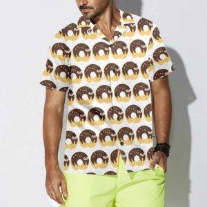 Adorable Cartoon Sloth On Donut Hawaiian Shirt Funny Sloth Shirt For Adults Sloth Themed Gift Idea 4