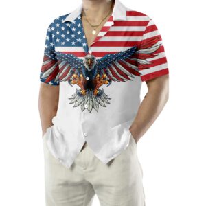American Eagle Stay Strong Shirt For Men Hawaiian Shirt 6