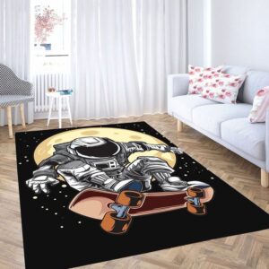 Astronaut Wallpaper Living Room Modern Carpet Rug