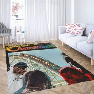Astroworld Star Vintage Hypebeast Living Room Modern Carpet Rug