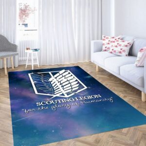 Attack On Titan Scouting Legion Living Room Modern Carpet Rug