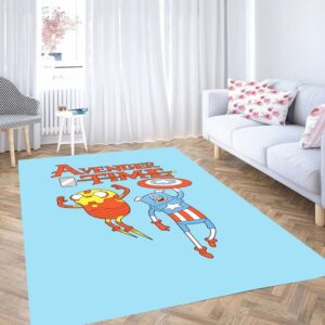 Avenger Time Adventure Time Living Room Modern Carpet Rug