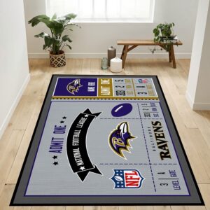 Baltimore Ravens NFL Rug