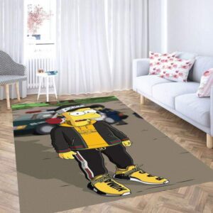 Bart Simpson Human Race Carpet Rug