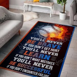Baseball Living Room Rug