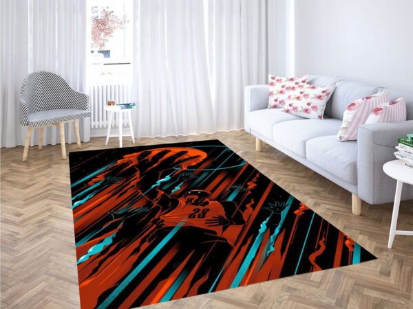 Basket Ball Carton Living Room Modern Carpet Rug