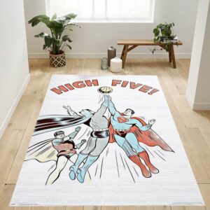Batman Robin Superman Rug