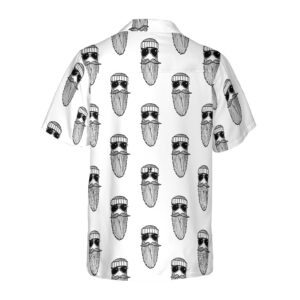 Beard Seamless Pattern Hawaiian Shirt 2