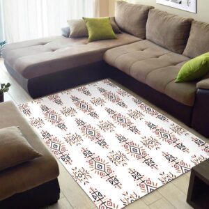 Beautiful African American Colorful Themed Ethnic Seamless Pattern Design Floor Living Room Rug