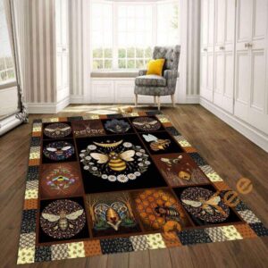 Bee Bumble Holiday Gifts Bedroom Living Room Gift For Lovers Rug