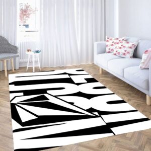 Bigest Volcom Text And Logo Carpet Rug
