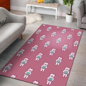 Bigfoot Pattern Print Area Limited Edition Rug
