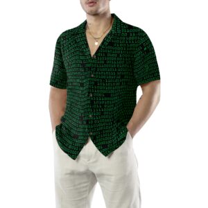 Binary Code Skull Hawaiian Shirt 5