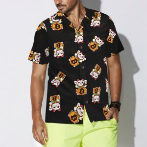 Bitcoin Lucky Cat Hawaiian Shirt 4