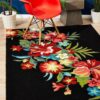 Black Floral Limited Edition Rug