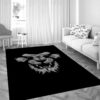 Black Lion Wallpaper Living Room Modern Carpet Rug