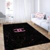 Black Logo Wallpaper Carpet Rug