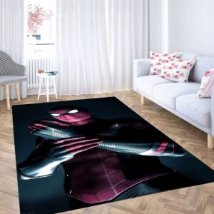 Black Spider Man Carpet Rug