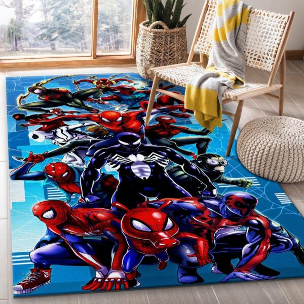Black Spiderman Rug