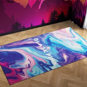 Blackpink Watercolor Carpet Mock Area Rug
