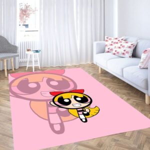 Blossom The Powerpuff Girls Living Room Modern Carpet Rug