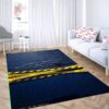 Blue Wallpaper Carpet Rug