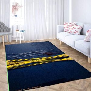 Blue Wallpaper Carpet Rug