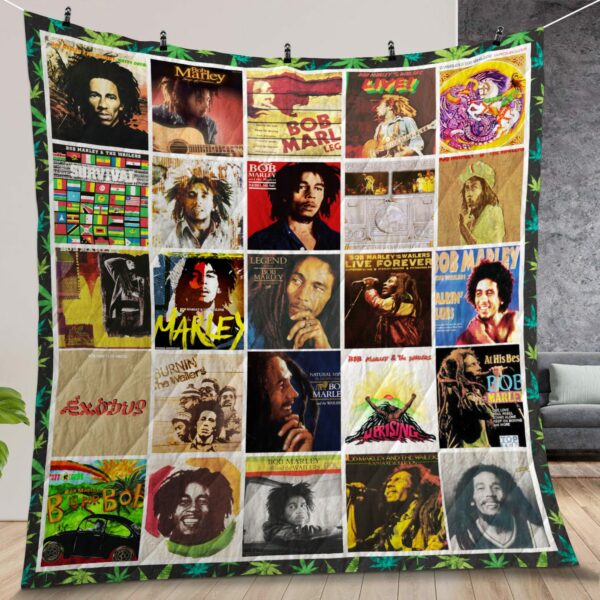 Bob Marley Albums Cover Poster Quilt Gift For Christmas Birthday Halloween