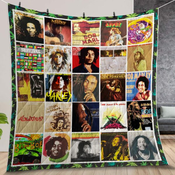 Bob Marley Albums Cover Poster Quilt Gift For Family On Christmas Black Friday