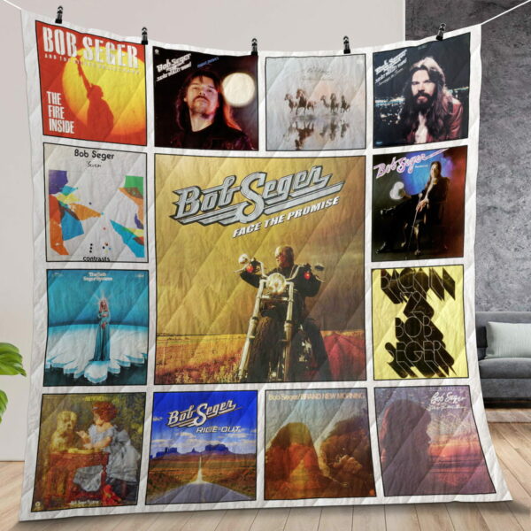 Bob Seger Albums Quilt Gift For Christmas Black Friday Thanksgiving