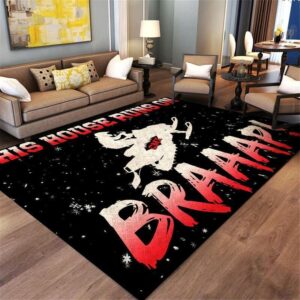 Braaap Motorcycles Cmx This House Runs On Nice Gift Area Limited Edition Rug