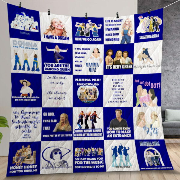 Broadway Mamma Mia! Musical Quilt Gift For Christmas Birthday Halloween