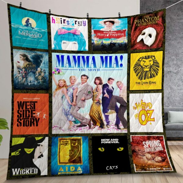 Broadway Musical Movies Quilt Gift For Christmas Birthday Thanksgiving Version 1