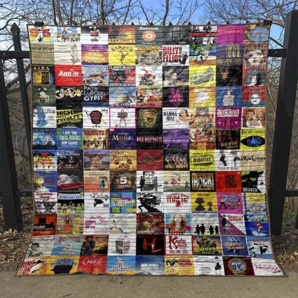 Broadway Musical Quilt Gift For Christmas Black Friday Thanksgiving