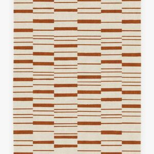 Broken Stripe Rust Orange Limited Edition Rug
