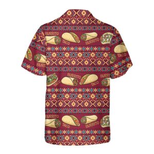 Burgundy Taco Mexican Folk Taco Hawaiian Shirt Funny Taco Shirts For Men And Women Taco Gift For Taco Lover 2