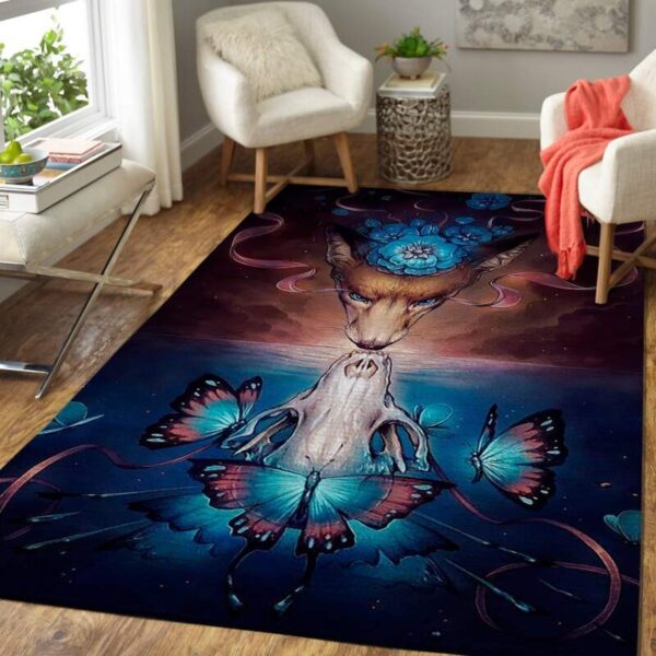 Butterfly amp Flower Area Limited Edition Rug