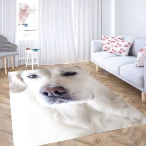 Calm Dog Living Room Modern Carpet Rug