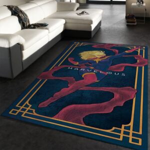 Captain Marvel Bedroom Rug