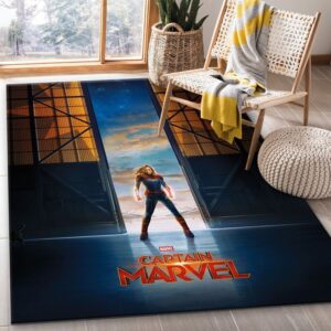 Captain Marvel Comics Rug