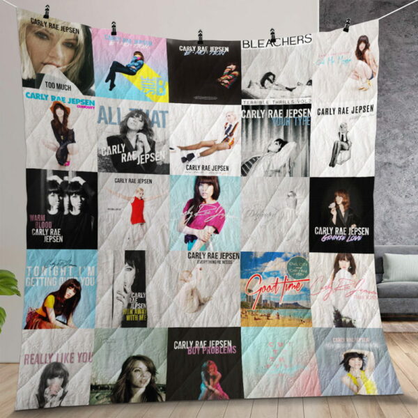Carly Rae Jepsen Albums Quilt Gift For Christmas Birthday Thanksgiving