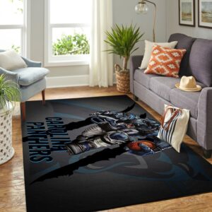 Carolina Panthers Living Room Area Rug