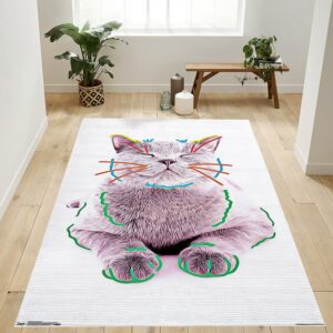 Cat Funny Face Rug