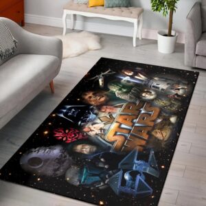 Characters Sci Fi Of Star Wars Rug