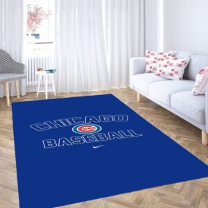 Chicago Cubs Wallpaper Living Room Modern Carpet Rug