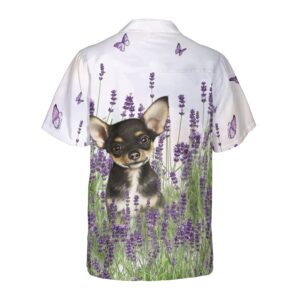 Chihuahua Lavender Hawaiian Shirt 2