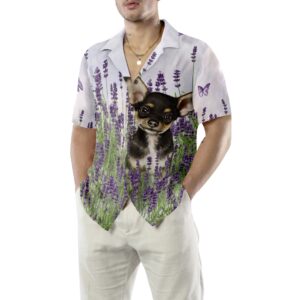 Chihuahua Lavender Hawaiian Shirt 5