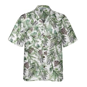 Christmas Aesthetic Watercolor Hawaiian Shirt Pine Tree Pattern Christmas Shirt Best Gift For Christmas 3